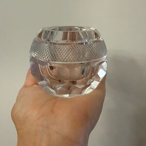 Thomas Webb Lead Crystal Cut Glass Match Holder Strike Vintage 1800’s Antique